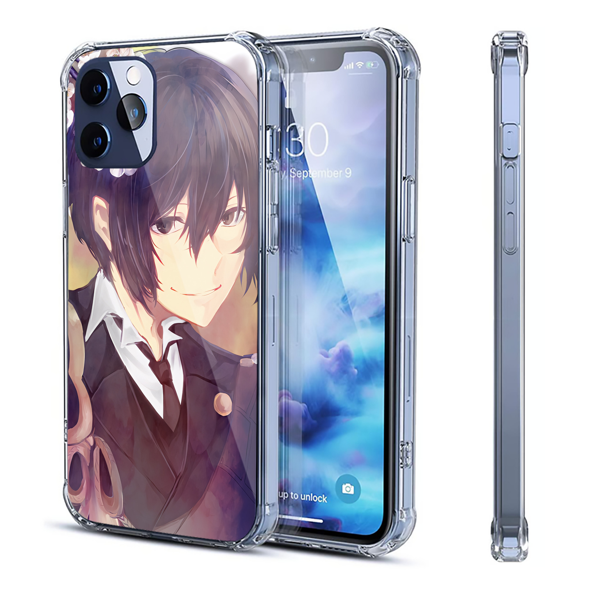 （画像用） 文豪ストレイドッグス Bungo Stray Dogs 【iPhone 12シリーズ対応】透明スマホケース（クリアソフトケース）